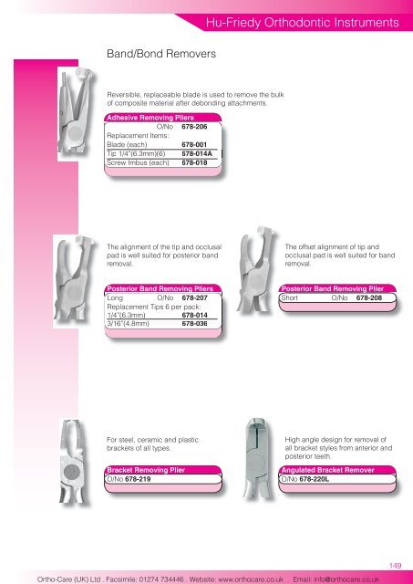 19 Hu-Friedy Orthodontic Instruments.indd - Hu-Fa Dental