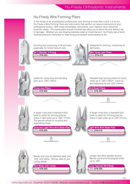 19 Hu-Friedy Orthodontic Instruments.indd - Hu-Fa Dental