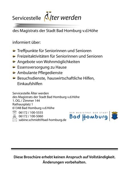 Veranstaltungskalender Sinfo September/Oktober ... - Bad Homburg