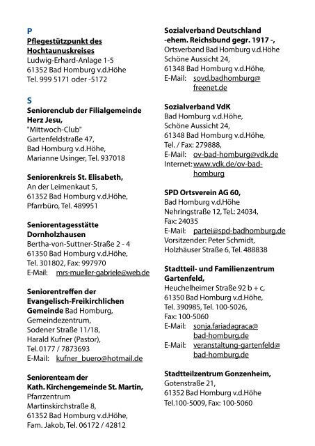 Veranstaltungskalender Sinfo September/Oktober ... - Bad Homburg