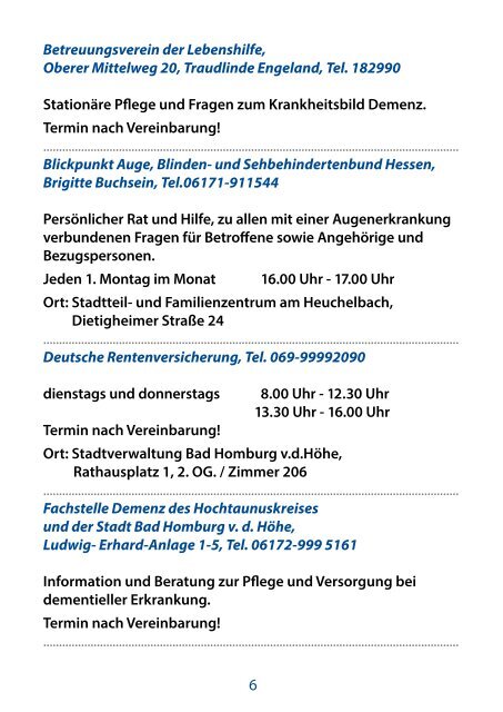 Veranstaltungskalender Sinfo September/Oktober ... - Bad Homburg