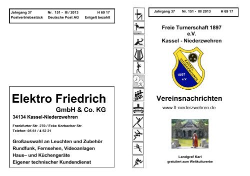 Elektro Friedrich - Freie Turnerschaft 1897 Kassel-Niederzwehren