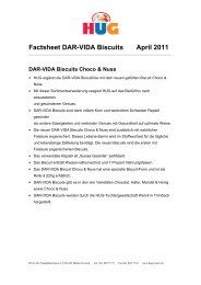 Factsheet DAR-VIDA Biscuits April 2011 - Hug AG