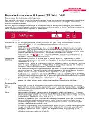 Manual de instrucciones Hold-o-mat (2/3, 3x1/1, 7x1/1)