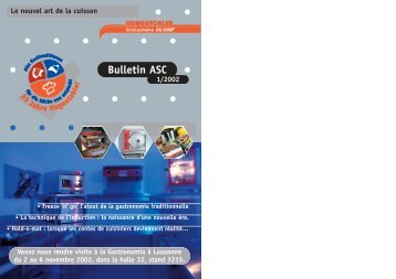 Bulletin ASC - Hugentobler Schweizer Kochsysteme AG