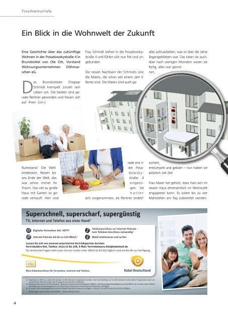 Innen neu - Wohnungsunternehmen Dithmarschen eG