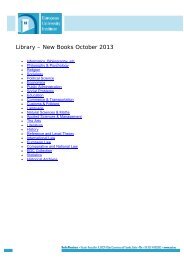 New Books October 2013 - European University Institute