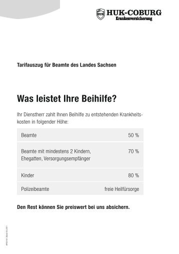 Was leistet Ihre Beihilfe? - HUK COBURG in Darmstadt