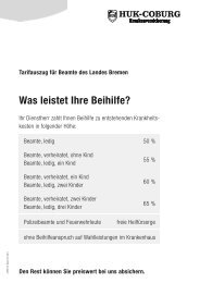 Was leistet Ihre Beihilfe? - Huk Coburg in Darmstadt