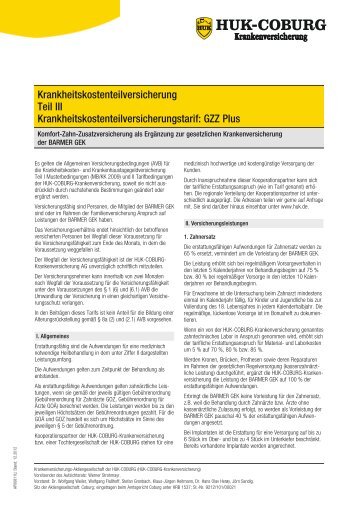 GZZ Plus - HUK COBURG in Darmstadt