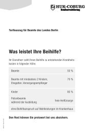 Was leistet Ihre Beihilfe? - Huk Coburg in Darmstadt