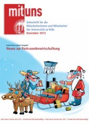 Dezember 2013 - Verwaltung - UniversitÃ¤t zu KÃ¶ln