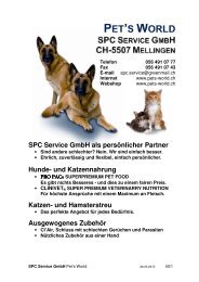 Katalog Tierprodukte in PDF - Sutter Vertrieb