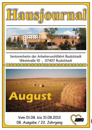 Hausjournal - AWO Rudolstadt