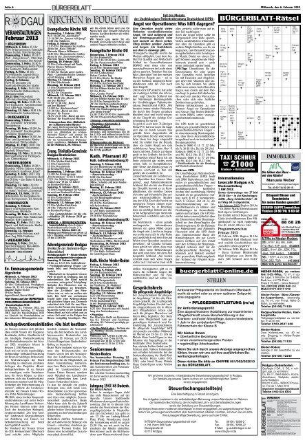 Bürgerblatt Rodgau vom 06.02.2013