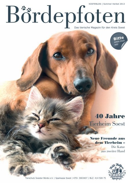 Sommer Herbst 2013 - Deutscher Tierschutzverlag