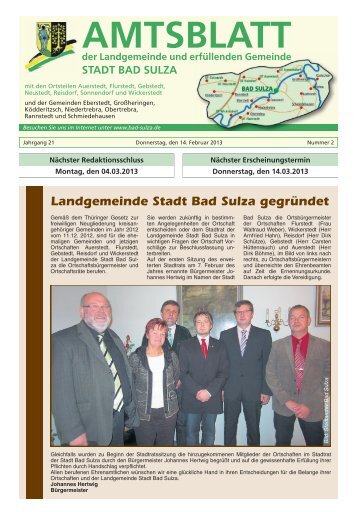 Amtsblatt Ausgabe 2013-02 - Bad Sulza