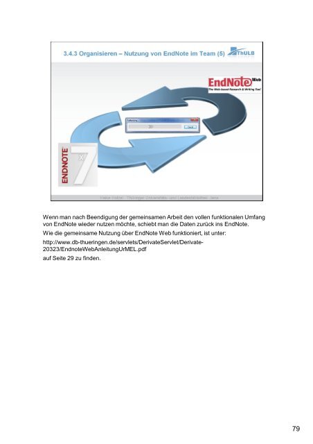 EndNote Anleitung X7.pdf - Digitale Bibliothek Thüringen