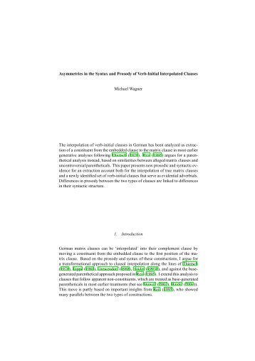 Asymmetries in the Syntax and Prosody of Verb-Initial Interpolated ...