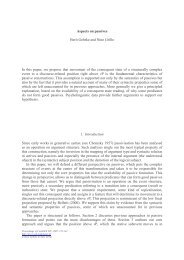 Aspects on passives Berit Gehrke and Nino Grillo In this paper, we ...