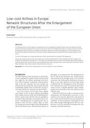 Low-cost Airlines in Europe: Network Structures After the ...