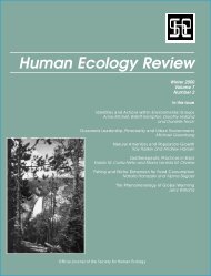 Human Ecology Review