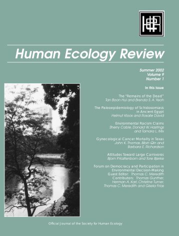 Human Ecology Review