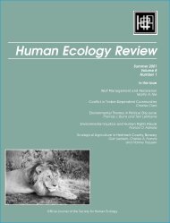 Human Ecology Review