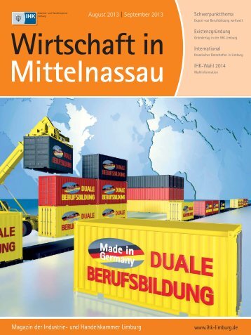 IHK Magazin Limburg/ Weilburg 08-09/2013 - B4B MITTELHESSEN