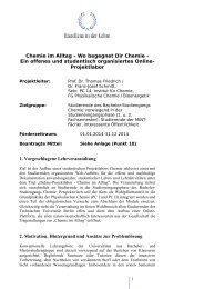 Chemie im Alltag – Wo begegnet Dir Chemie - Stifterverband für die ...