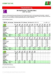 Fahrplan - Erfurter Bahn