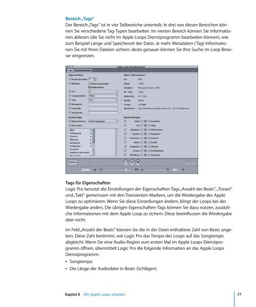 Neue Funktionen in Logic Pro 7.2 - Support - Apple