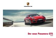 Der neue Panamera GTS - Bach Holding AG