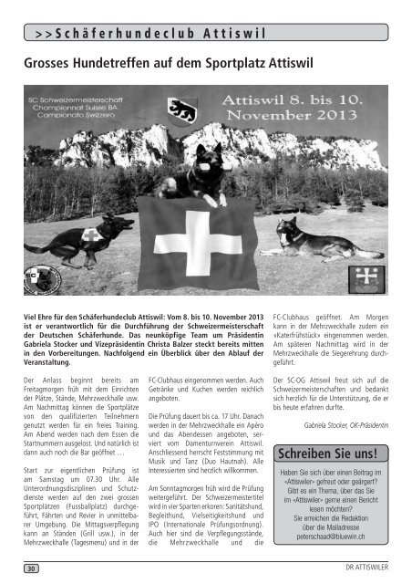 Ausgabe 3/2013 - Gemeinde Attiswil