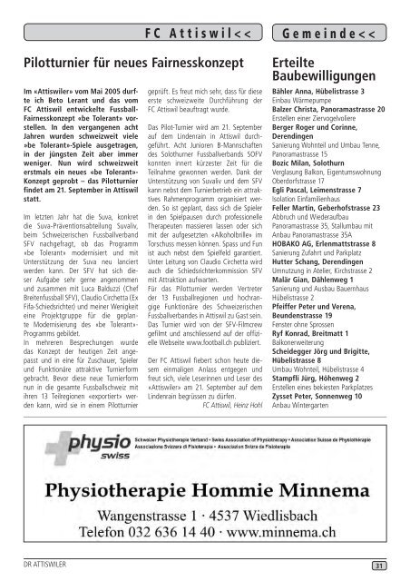 Ausgabe 3/2013 - Gemeinde Attiswil