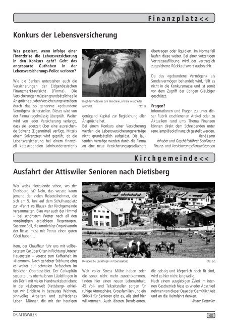 Ausgabe 3/2013 - Gemeinde Attiswil