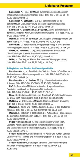 Gesamtverzeichnis Herbst 2013 - Ch. Links Verlag