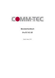 Bedienungsanleitung v1.2 - COMM-TEC