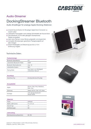 DockingStreamer Bluetooth - ELV