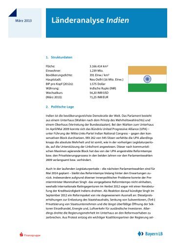 LÃ¤nderanalyse Indien - Bayerische Landesbank