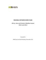 Africa, Asia and Eastern Mediterranean 2012 and 2013