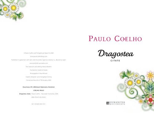 Paulo Coelho - Dragostea. Citate - Humanitas