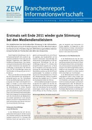 Branchenreport Informationswirtschaft - Zentrum für Europäische ...