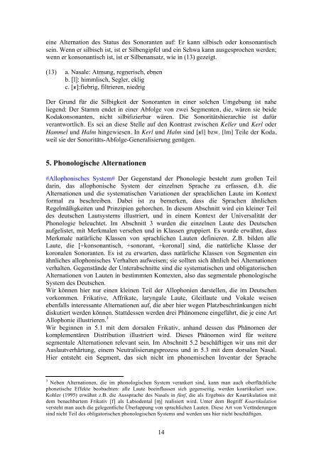 Phonetik und Phonologie Caroline Féry1 1. Einführung 2. Phonetik