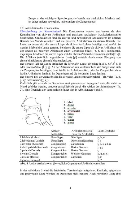 Phonetik und Phonologie Caroline Féry1 1. Einführung 2. Phonetik