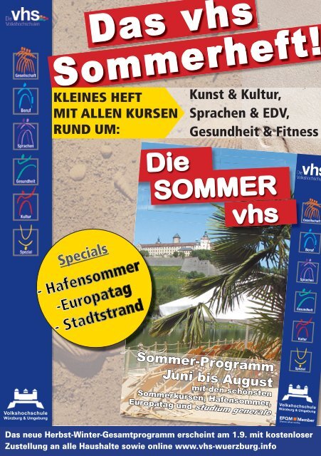 Die SOMMER vhs - VHS Würzburg