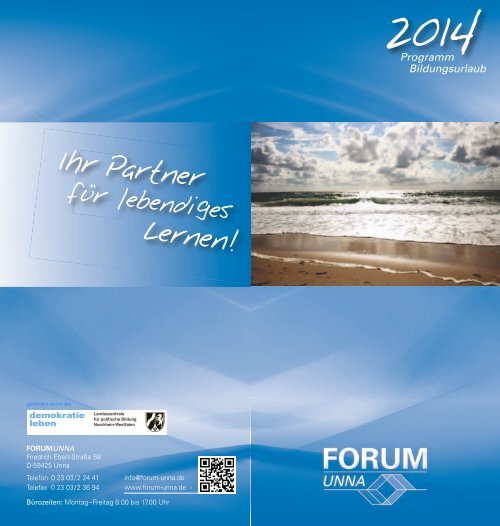 Bildungsurlaubsprogramm - Forum Unna