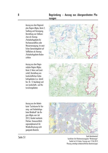 FlÃ¤chennutzungsplan-Windenergie Text - Stadt Marktoberdorf