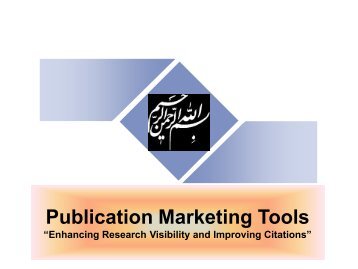 Publication Marketing Tools