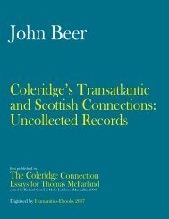 The Coleridge Connection: Transatlantic and Scottish Connections ...